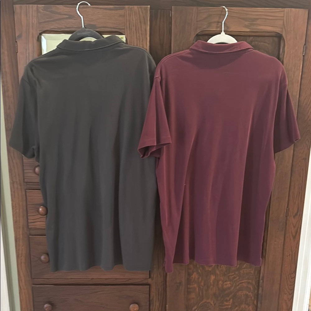Apt. 9 Burgundy and Gray Polo Shirts Classic Style - Picture 5 of 5